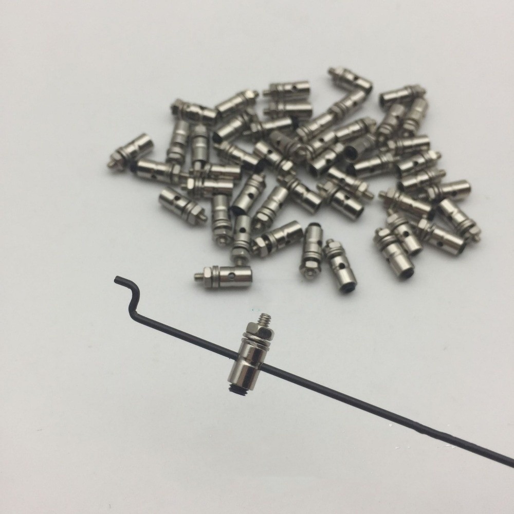 Push Fit Connector - 10 Stück Hochwertige D1.2/1.8/2.1mm Schubstangenverbinder aus