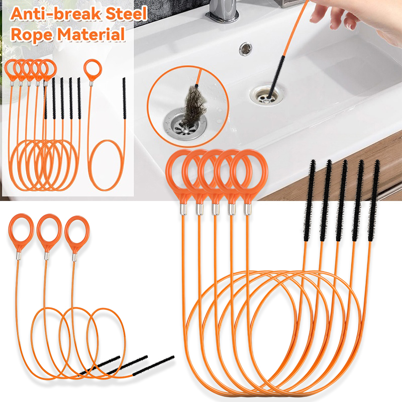 Drain Snake Flexible - Abflussreiniger-Spirale, flexibel, bruchfest, für Duschen, Badewannen