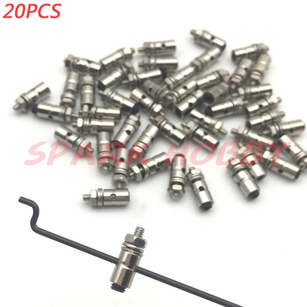 Push Fit Connector - 20PCS 1,3mm 1,8mm 2,1mm Stößelstange Anschlüsse