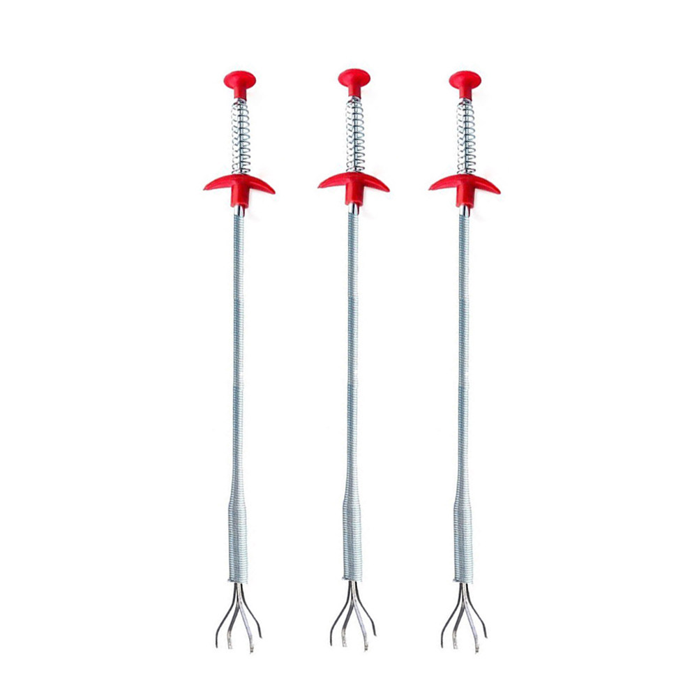 Drain Snake Flexible - 4-teiliges Kanalrohr-Reinigungswerkzeug, flexibler Edelstahl-Abflussreiniger mit vier