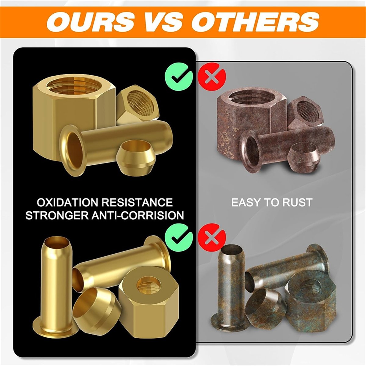 AT16 180-teiliges Kompressions – Compression Fitting Brass Bewertung und Preis